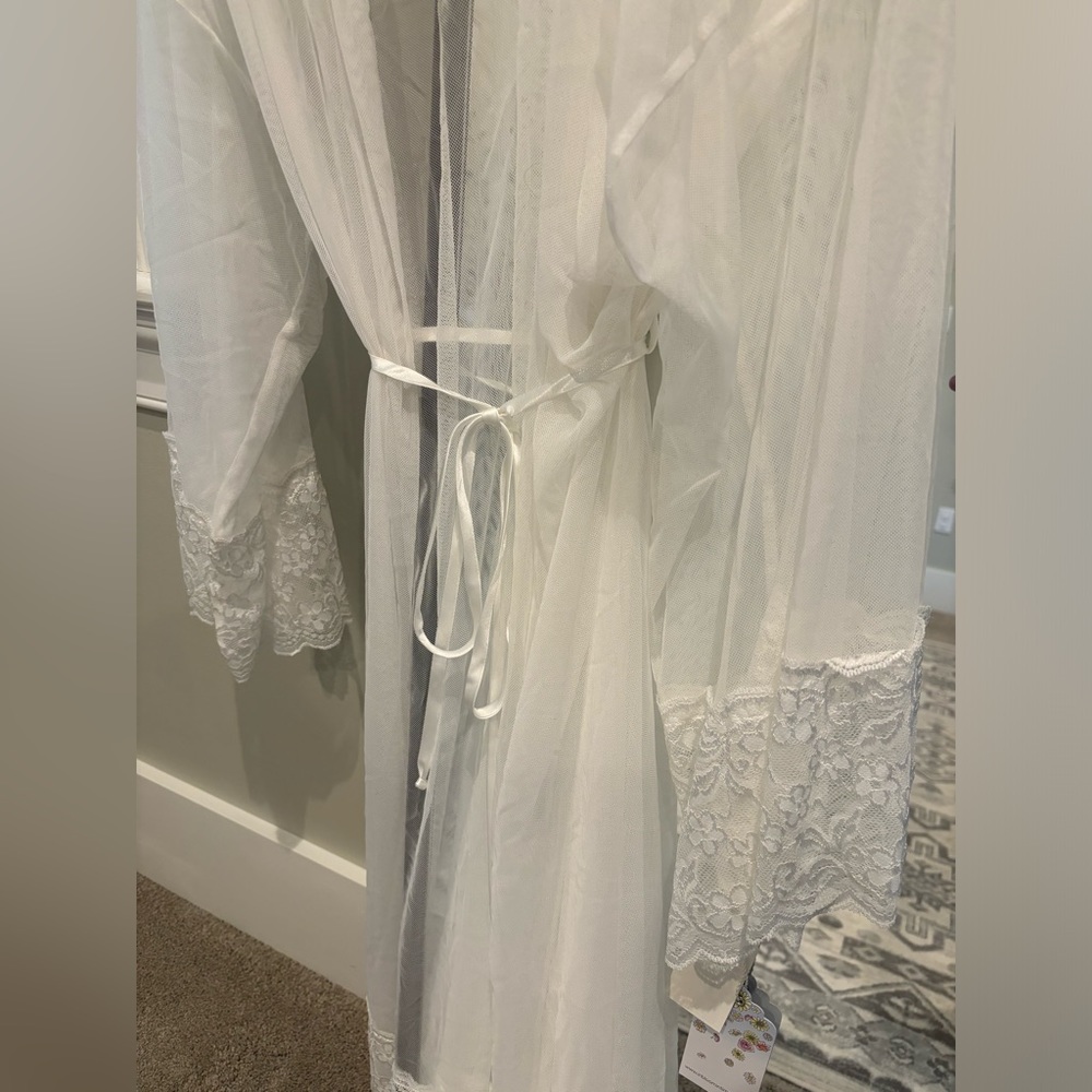 In Bloom by Jonquil Sheer Lace Robe